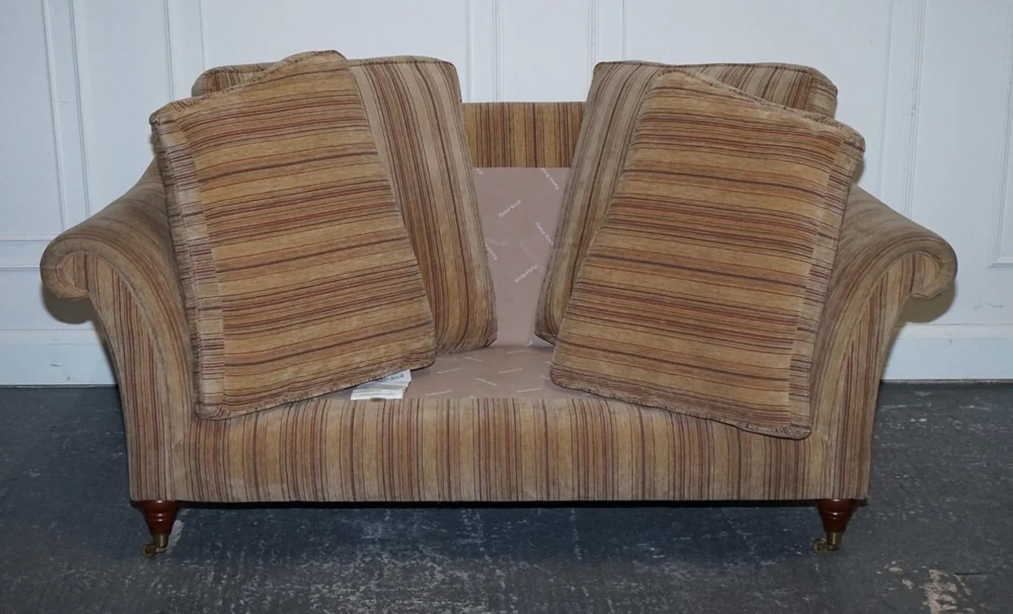 Westbury Vintage 2-Seater Sofa with Castor Feet by Parker Knoll