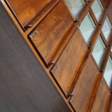 Vintage dutch hardwood haberdashery shop cabinet, 1930s