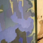 Peinture XL jarre bleue Saunière Audouze