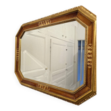 Mirror in wood and gilded stucco