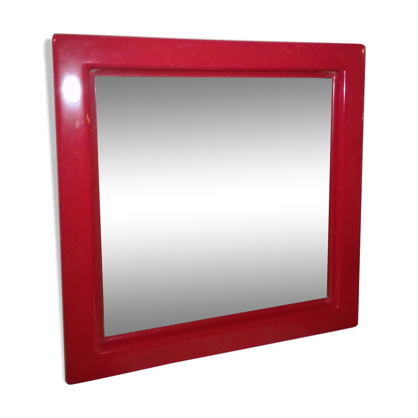 Miroir en résine de polyester années 70