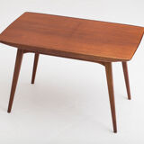 Extendable dining table by Louis Van Teeffelen for Wébé, Dutch design, 60’s