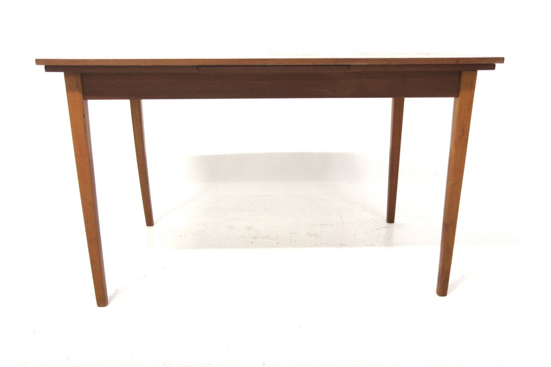 Teak “portfolio” dining room table, Sweden, 1960s