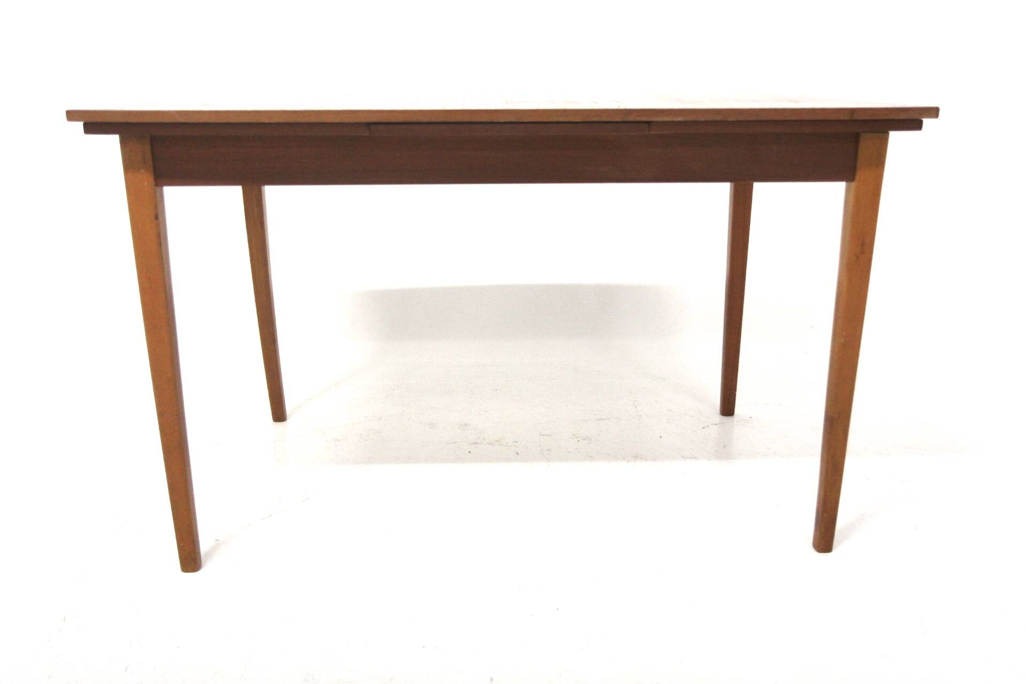 Table de salle à manger "portefeuille" en teck, Suède, 1960