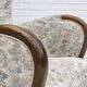 Fauteuil danois années 1955-60 en tissu fleuri multicolore
