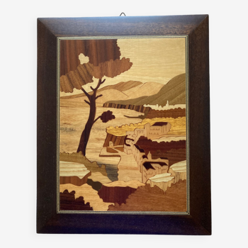 Marquetry painting