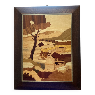 Marquetry painting