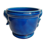 Cache pot bleu