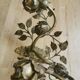 Brass wall sconce golden leaves and roses