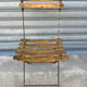 Wood and metal bistro chair