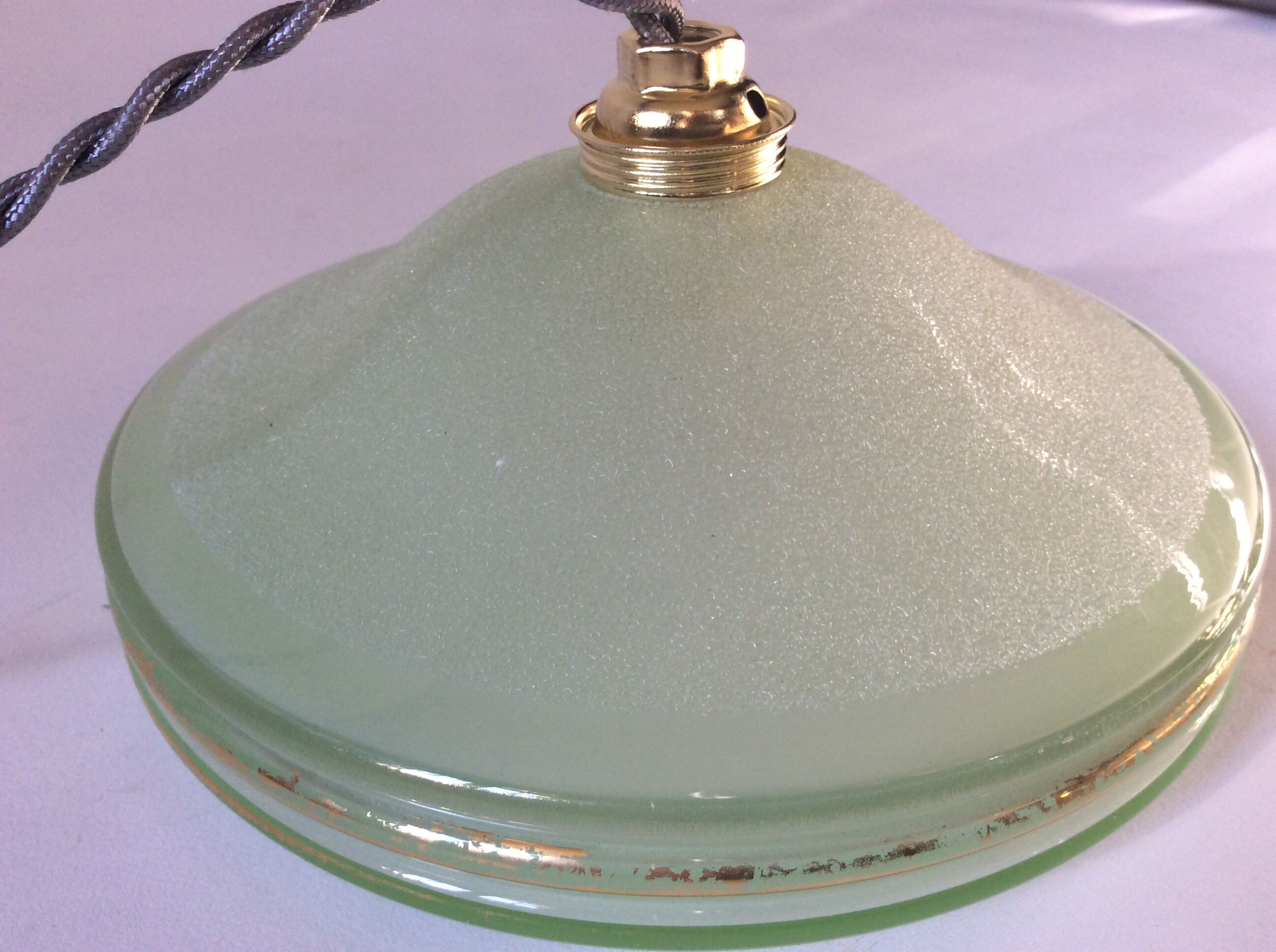 Hanging in opaline mint