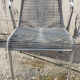 Armchair and ottoman scoubidou, gray, vintage, 70s