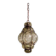 Venetian pendant light in blown glass and wrought metal, mid-20th century