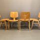Suite of 4 design chairs by Egon Eiermann