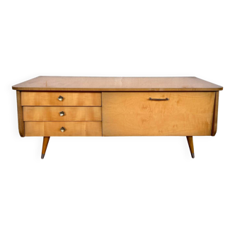 TV cabinet with compass feet