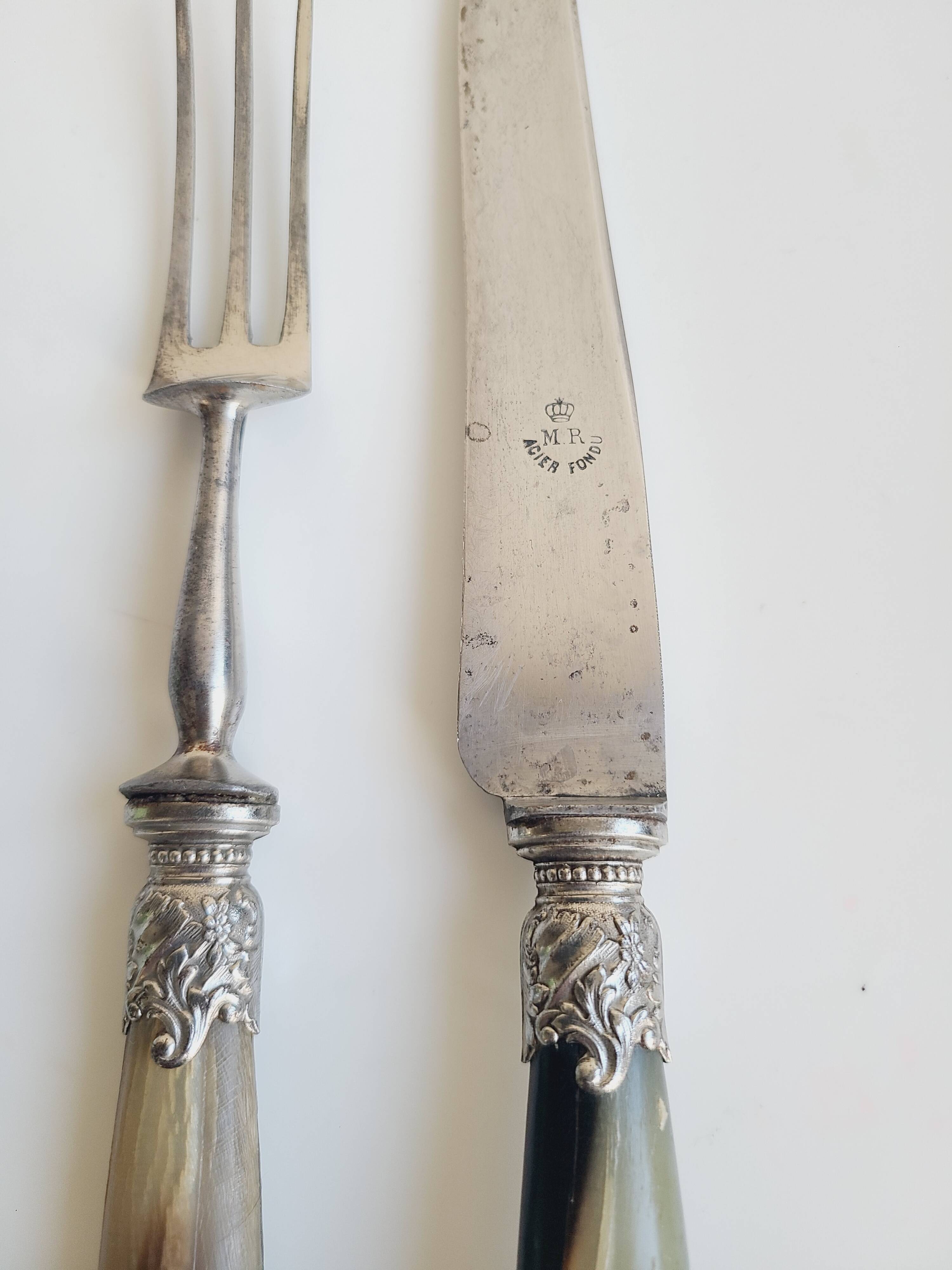 Horn leg of lamb cutlery