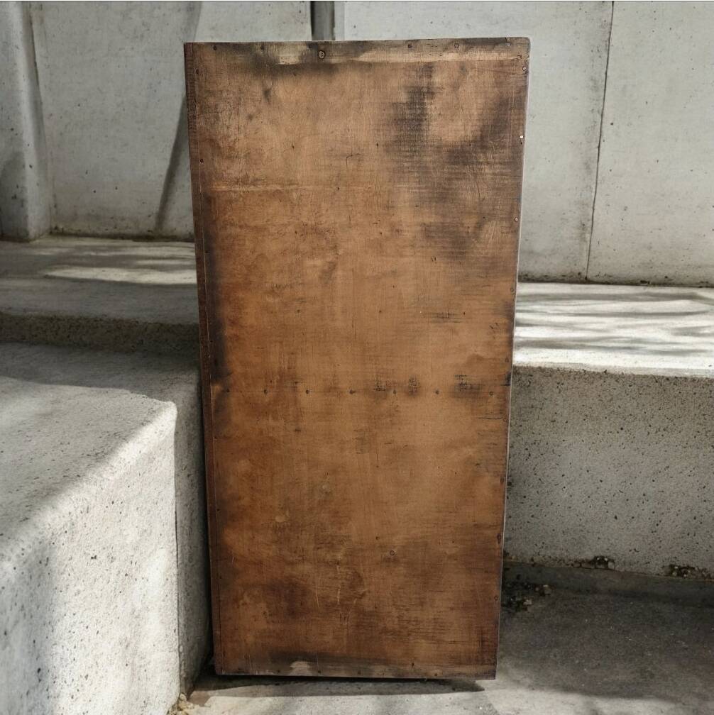 Vintage printing press locker