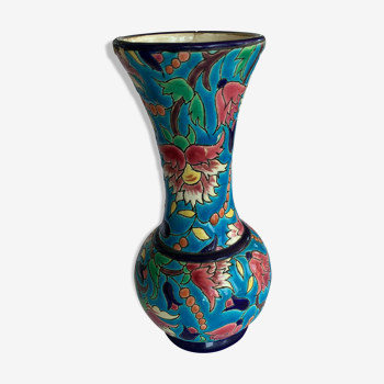 Vase en emaux de Longwy