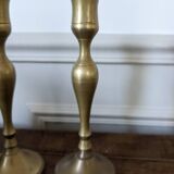 Pair of brass candlesticks