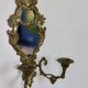 Mid Century Swedish Brass Sconce with Mirror