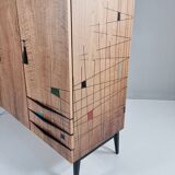 Armoire vintage en noyer, années 1970