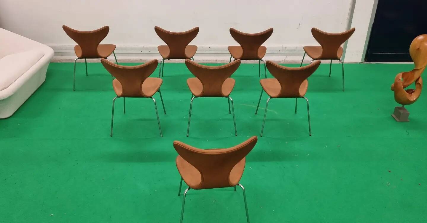 Set 8 Arne Jacobsen Mouette Fritz Hansen '70