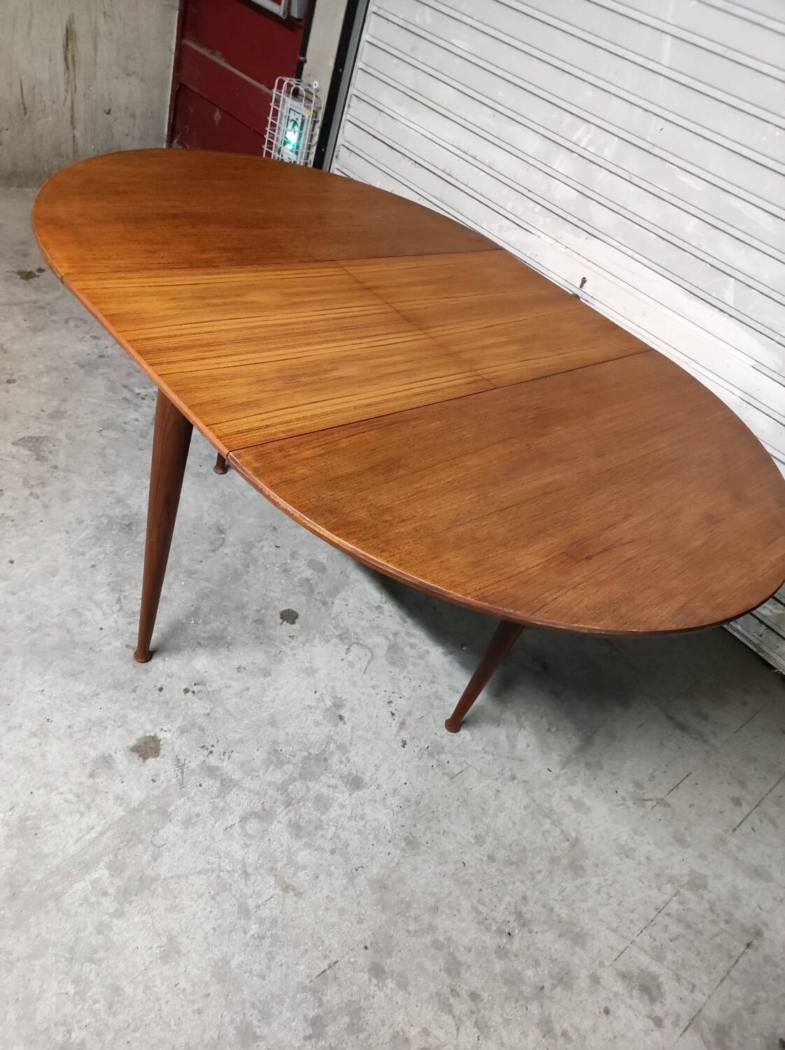 Scandinavian vintage teak round table