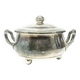 Sucrier, Art Déco, laiton argenté, Belgique, années 1930