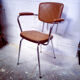 Vintage armchair in skai