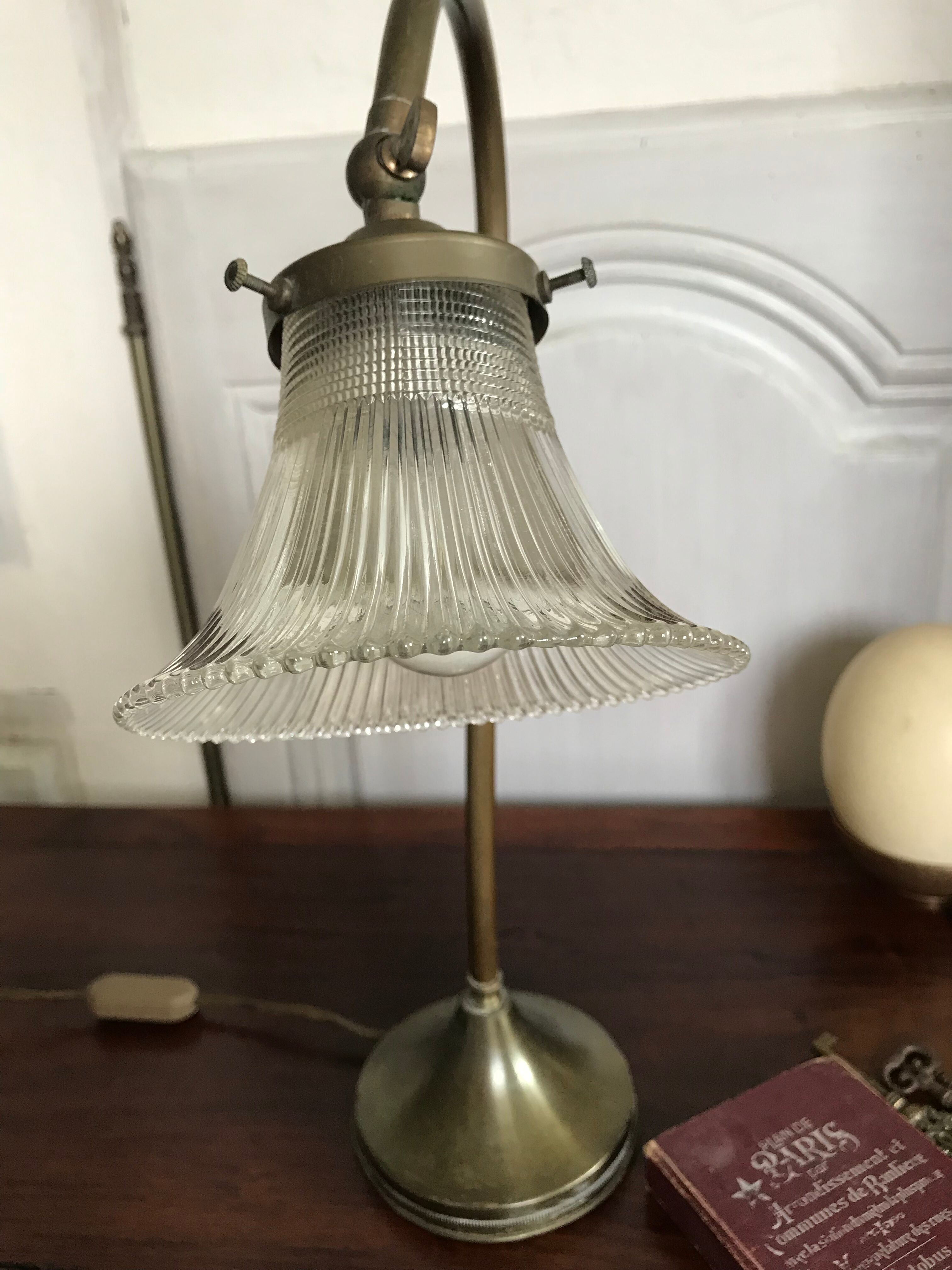 Brass desk lamp