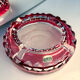 Pink crystal ashtray Val Saint Lambert 1960-1970