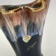 Vase en céramique vintage en forme de flamme