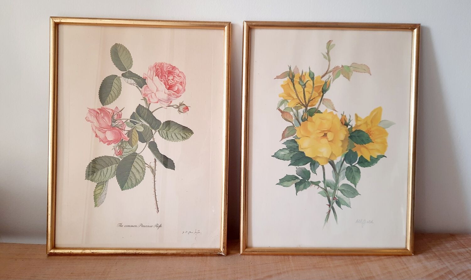 Table engraving Old flower