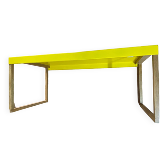 Table basse rectangulaire habitat modèle kilo jaune