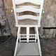Chaise haute bebe baumann bois blanc vintage
