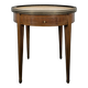 Rosewood and breccia marble bouillotte table