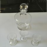 Carafe et verres  à liqueur 1950