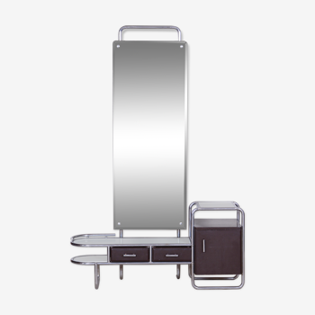 Miroir de toilette Bauhaus par Mucke-Melder, bois laqué, années 1930, Tchéquie