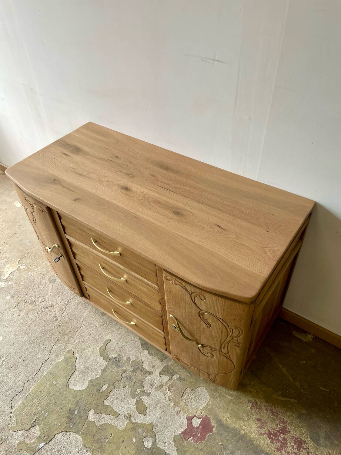 Vintage chest of drawers, 1930s, renovated