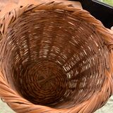 Old braid wicker basket