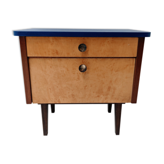 Vintage wooden storage cabinet / side bedside table