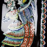 Ashtray, glazed ceramic wall decoration A.D. Schweizer Steffisburg, circa 1960