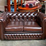 Double sofa leather