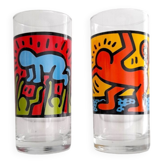 Two 1990s Keith Harring longdrinks