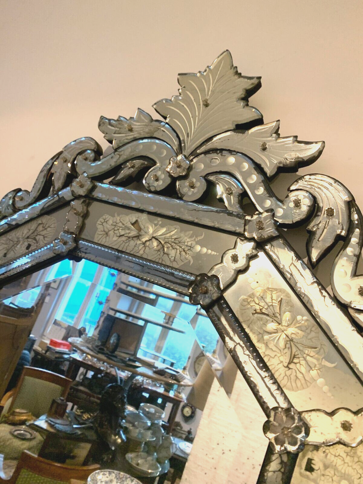 Miroir Vénitien a pare close XX siècle