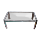 OLD VINTAGE CHROME COFFEE TABLE