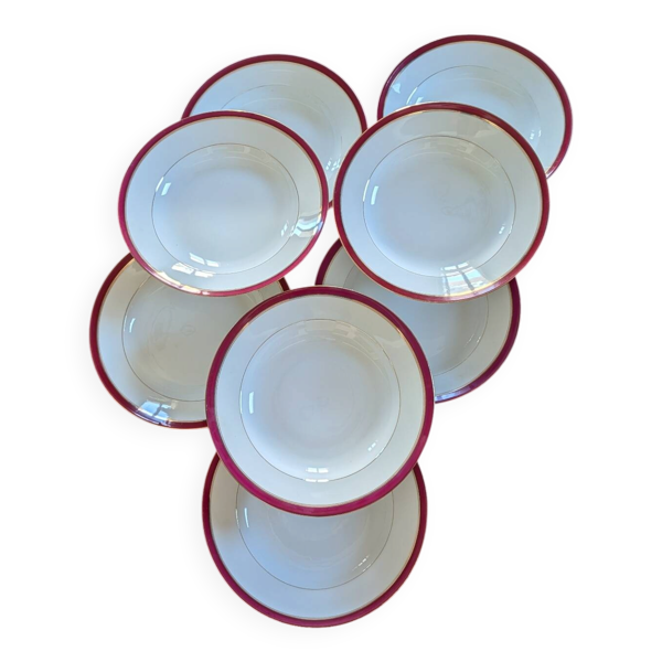 Assiettes creuses Limoges – Le Grand Dépôt Émile Bourgeois, c. 1900