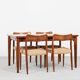 Midcentury Danish dining table in teak by Grete Jalk for Glostrup 1960s