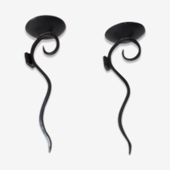 Wrought iron wall moves, set of 2
