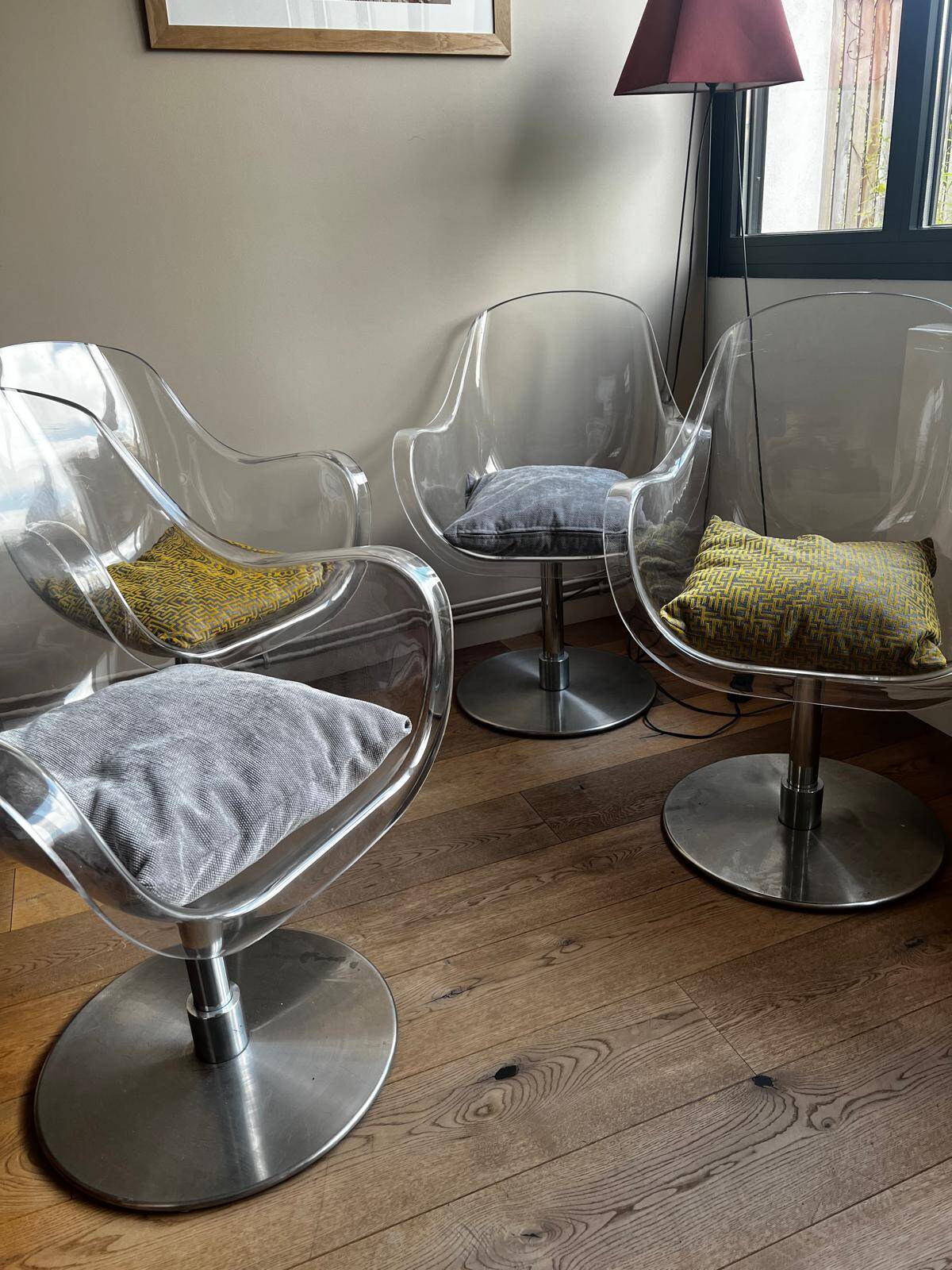 SET OF 4 DESIGN ARMCHAIRS